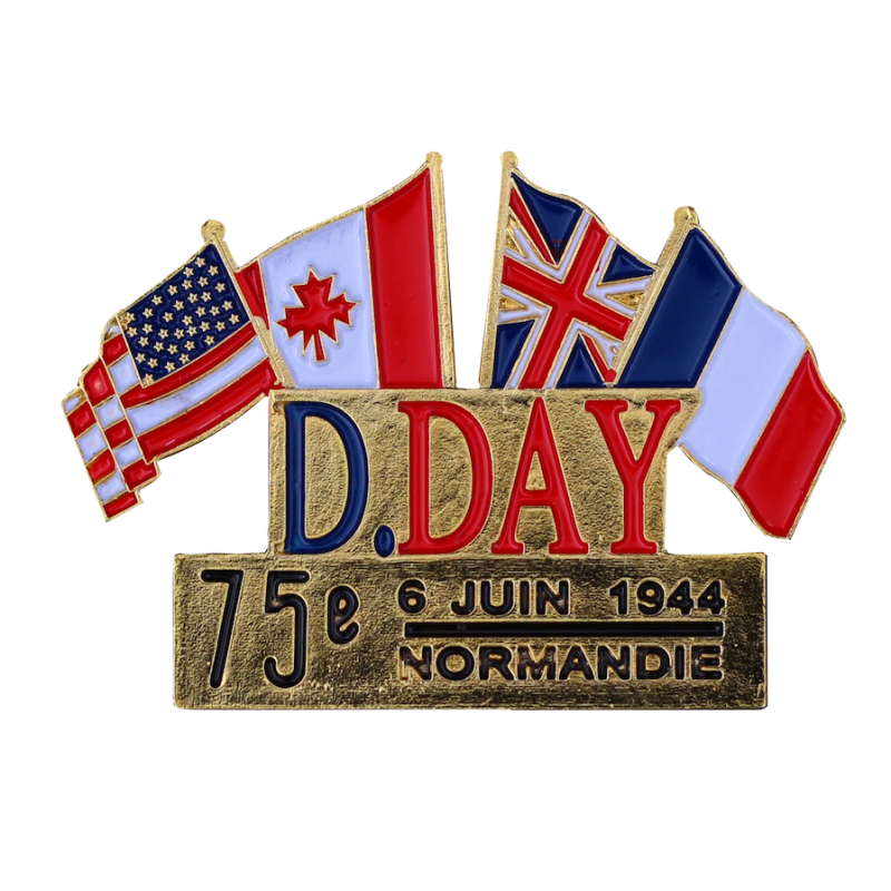 344_75 Pins D-Day Drapeaux France  Canada  USA  UK 
Edition spéciale 75éme Anniversaire