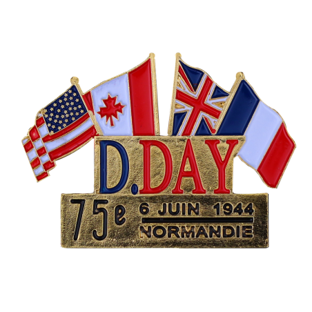 344_75 Pins D-Day Drapeaux France  Canada  USA  UK 
Edition spéciale 75éme Anniversaire