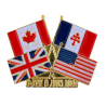 PDD1 Pins D-Day Drapeaux France  Canada  USA  UK