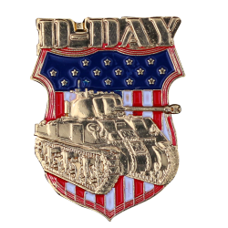 PDD13 Badges Tank Wwii With Butterfly Clutch