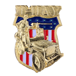 PDD12 Badges Jeep Wwii With Butterfly Clutch