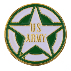 PDD10 Badge Star US Army With Butterfly Clutch