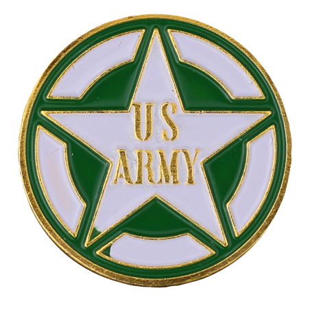 PDD10 Badge Star US Army With Butterfly Clutch