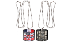 DT4 Dog Tag Drapeaux Allies