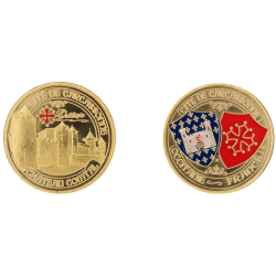 D11460 Medaille 32 mm Carcassonne Chateau Comtal