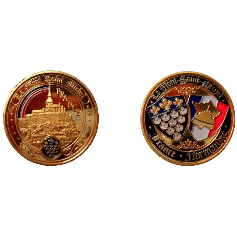 D11379 Medal 32 mm Le Mont St Michel Arc En Ciel