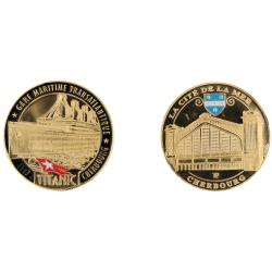 D11258 Medal 32mm La Cite De La Mer Titanic Expo