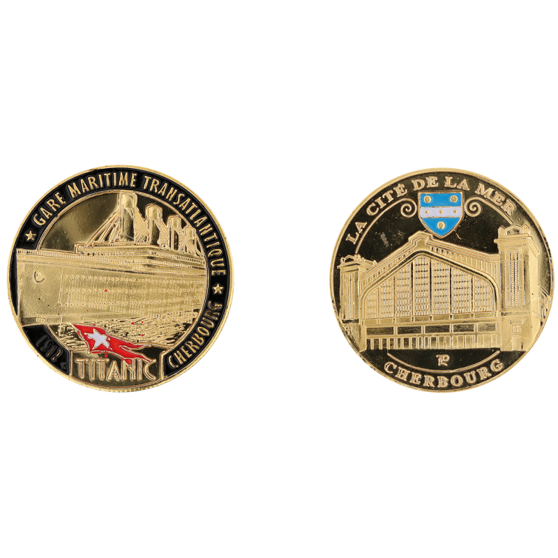 D11258 Medaille 32mm La Cite De La Mer Titanic Expo