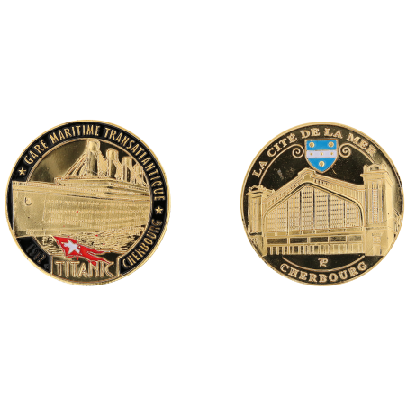 D11258 Medaille 32mm La Cite De La Mer Titanic Expo