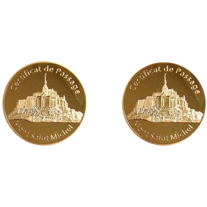 D11167 Medaille 32 mm Le Mont St Michel Certificat
