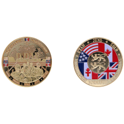 E1171 Medaille 40 mm DDay normandie plages et soldats