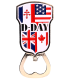 MN10 Magnet Metal D Day bottle opener Flags Allies