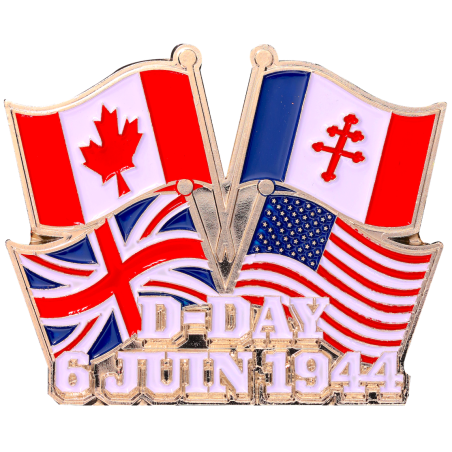 MN15 Magnet Metal D Day Drapeaux Allies