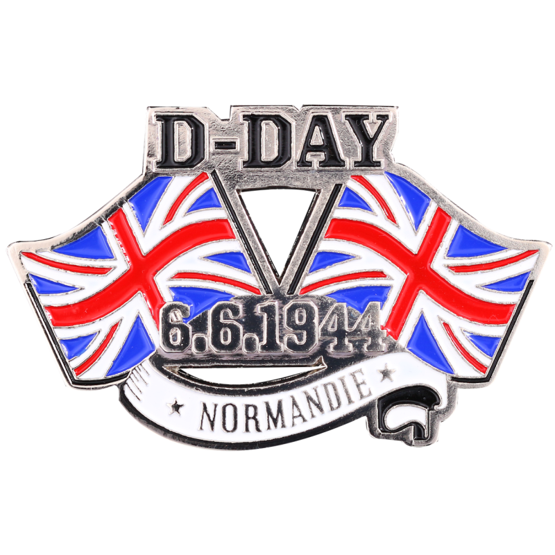 MN16 Magnet Metal D Day Flags U.K. X2