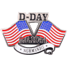 MN17 Magnet Metal D Day Flags U.S.A. X2
