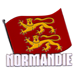 MN4 Magnet Metal Drapeau Normandie