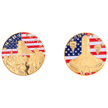 EA4 Medaille 40 mm Vintage Omaha Beach Utah Beach