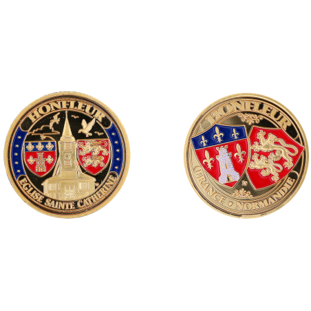 D1122 Medal 32 mm Honfleur Eglise