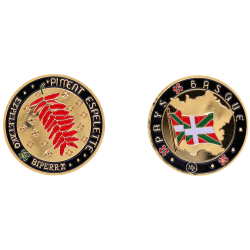 K11193 Médaille 34 mm Pays Basque piment