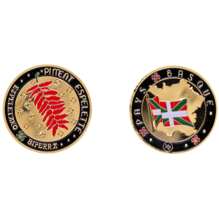 K11193 Médaille 34 mm Pays Basque piment