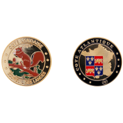 K11183 Médaille 34 mm Ecureuil des Landes