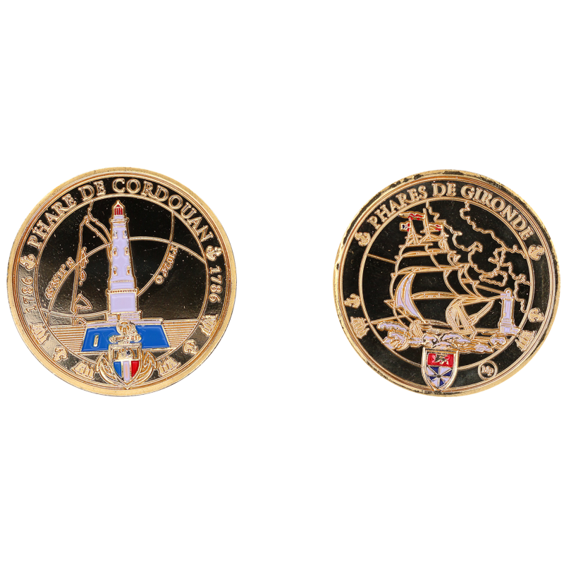 K11169 Médaille 34 mm collection phare Gironde Phare de Cordouan