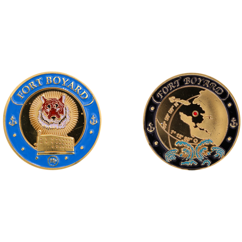  Medal 34mm FORT BOYARD  Tiger blue back Charente Map K11154 5,00 €