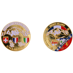  Médaille 40 mm Chamonix tour du Mont Blanc - E1182 - 6,00 €