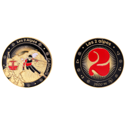  Médaille 40 mm Les 2 Alpes - E1137 - 6,00 €