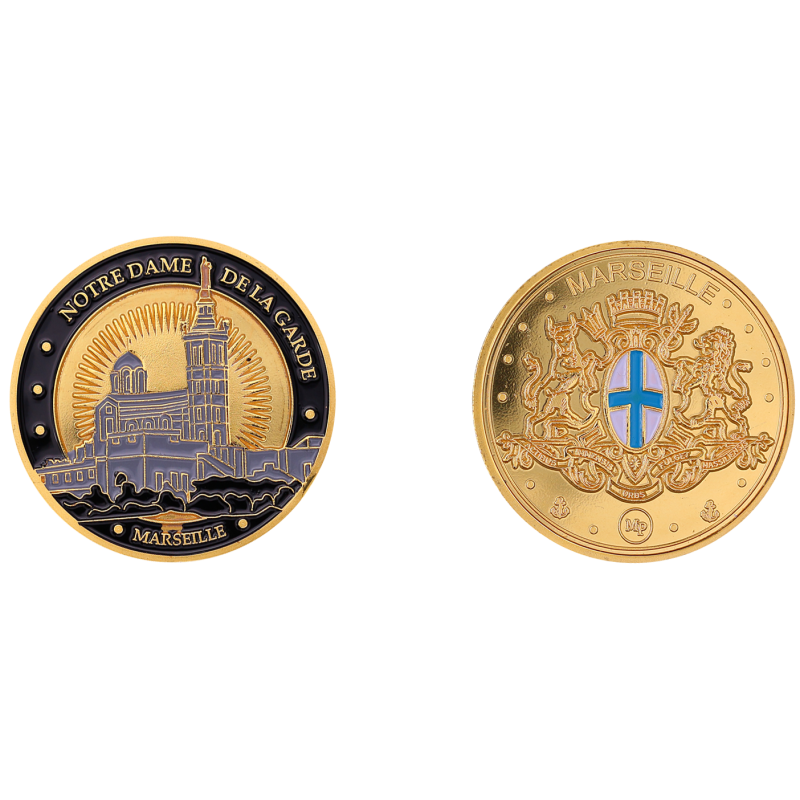 Coin 34mm Notre Dame de la Garde of  Marseille