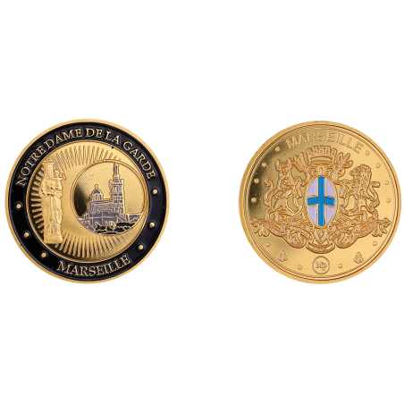 K11199 Médaille 34 mm Notre Dame de la Garde Marseille