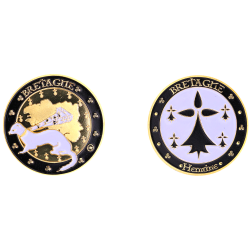 K1109 - Medaille 34mm Bretagne Hermine