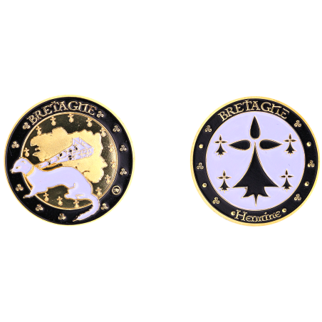 K1109 - Medaille 34mm Bretagne Hermine