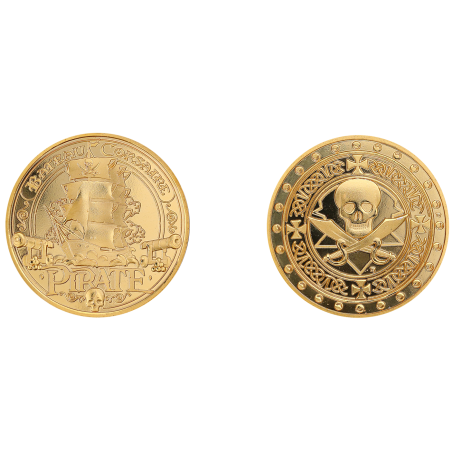 K11512  - Médaille 32mm Mythes & Légendes Pirate Bateau Corsaire