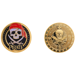 K11508 Medal 34mm Mythes & Legendes Pirate Logo Pirate Bandeau