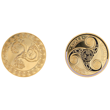 K11507 Medal 34 mm Bretagne Triskell Signification