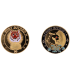 Medal 34mm FORT BOYARD Tiger background in gold K11149 5,00 €