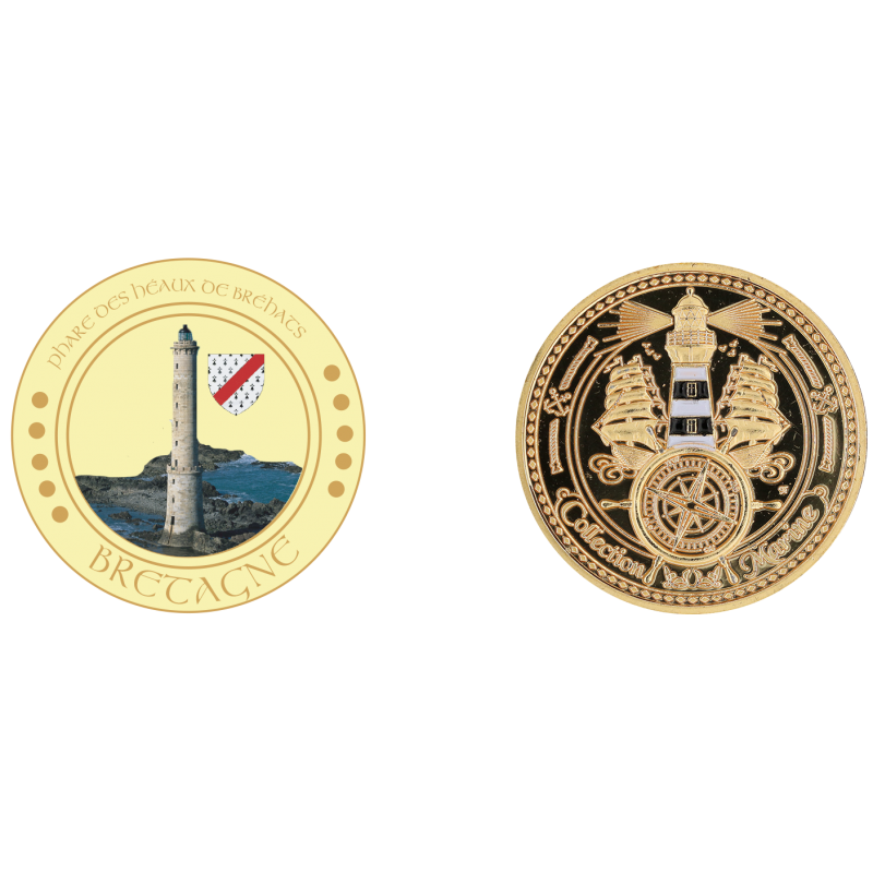 D11484 Medal 32mm Heaux de Bréhats Lighthouse
