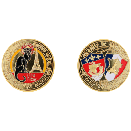 E1166 Medal 40mm Paris Chat Noir Blasons