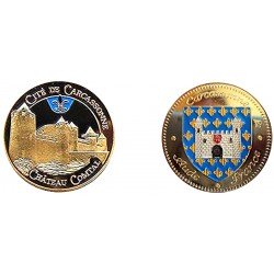 D11102 Medaille 32 mm Cite De Carcassonne Chateau Comtal
