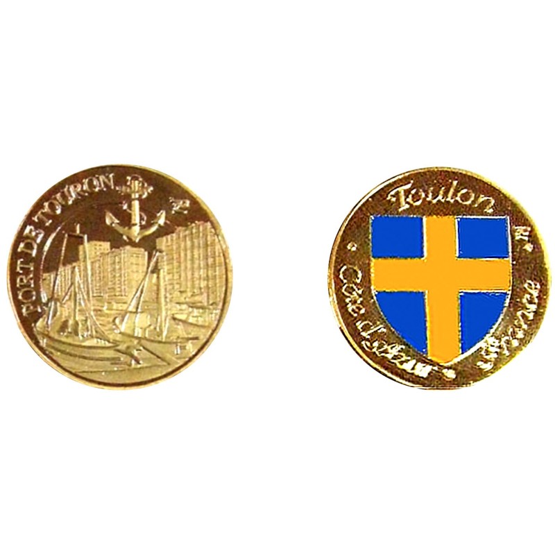 D11110 Medal 32 mm Azur Toulon Port