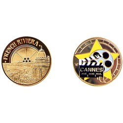 D11115 Medal 32 mm Azur Cannes Cinema