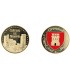 D11119 Medaille 32 mm Azur Grimaud Chateau