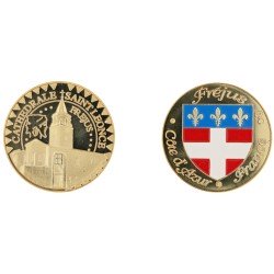 D11120 Medaille 32 mm Azur Frejus Cathedrale
