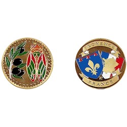 D11126 Medal 32 mm Cigale Branche D'Olivier