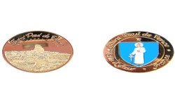 D11134 Medaille 32 mm Azur St Paul De Vence Vue