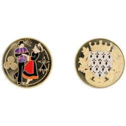 D11154 Medal 32 mm Bretagne Couple Breton