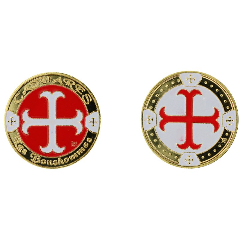 D11183 Medal 32mm Mythes &amp; Legendes Croix Cathare