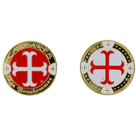 D11183 Medaille 32mm Mythes &amp; Legendes Croix Cathare