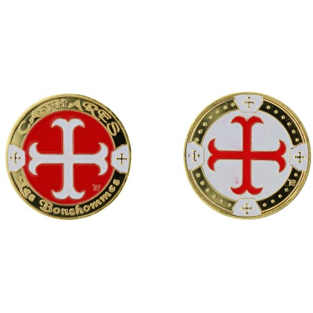 D11183 Medal 32mm Mythes &amp; Legendes Croix Cathare